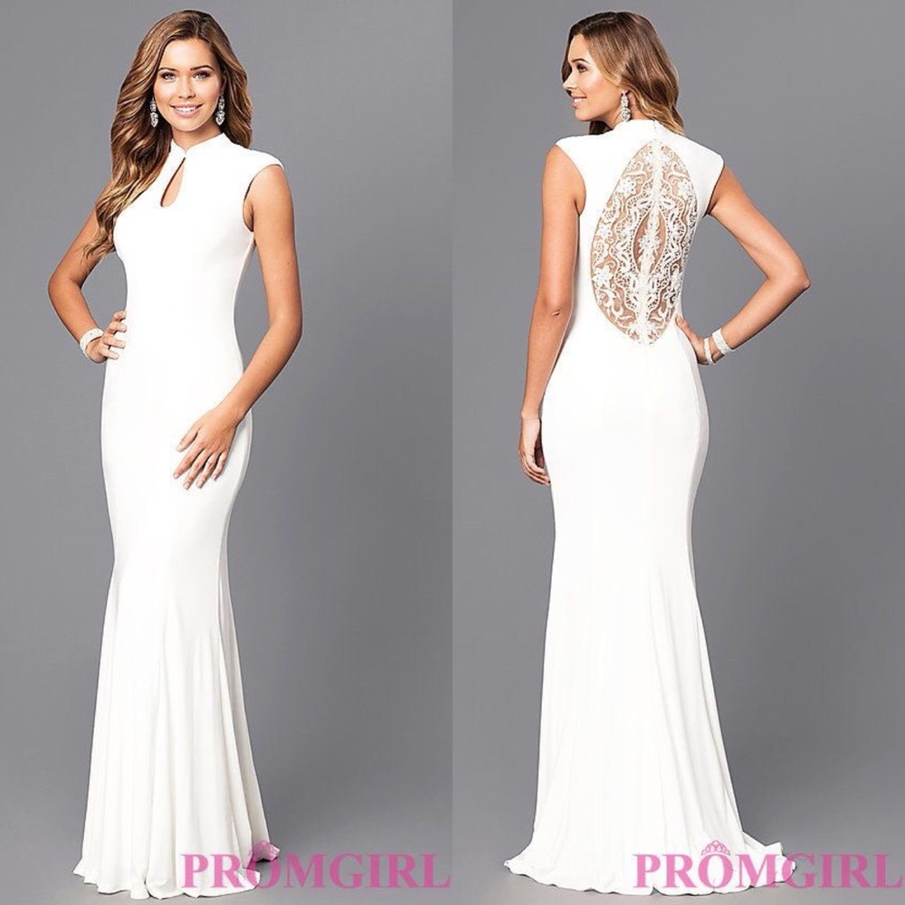 Elegant White Prom Dress Pageant Bridal Wedding Evening Gown Zoey Grey
